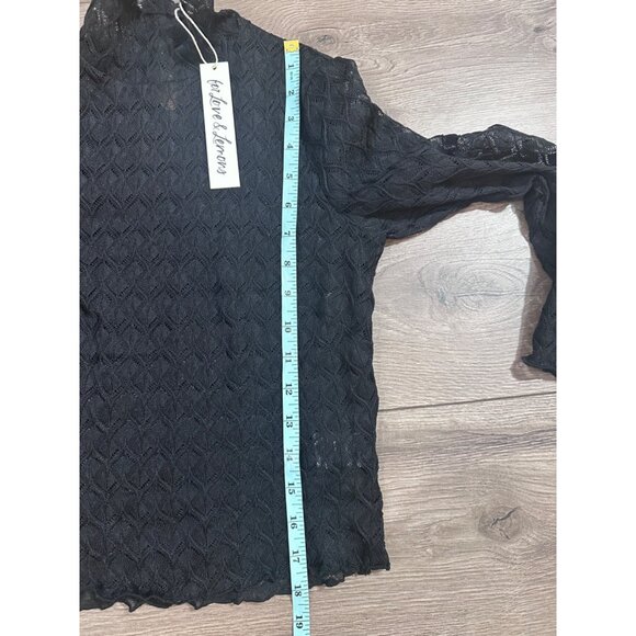 For Love & Lemons Tracy Turtleneck Crop Top NWT XS - Picture 7 of 9